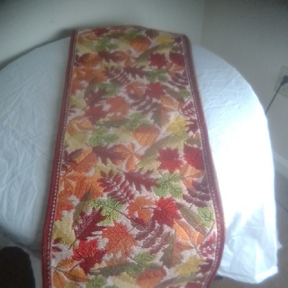 Autumn Leaf Table Runner 67" LENGTH 12" WIDE